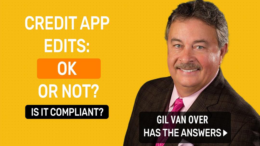 Is Reworking Credit Application Info Legal? | Gil Van Over, Mosaic Audit Services